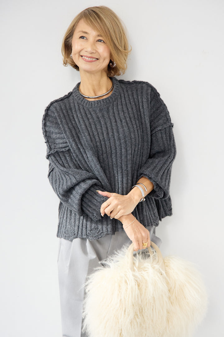 ダメージデザインニット