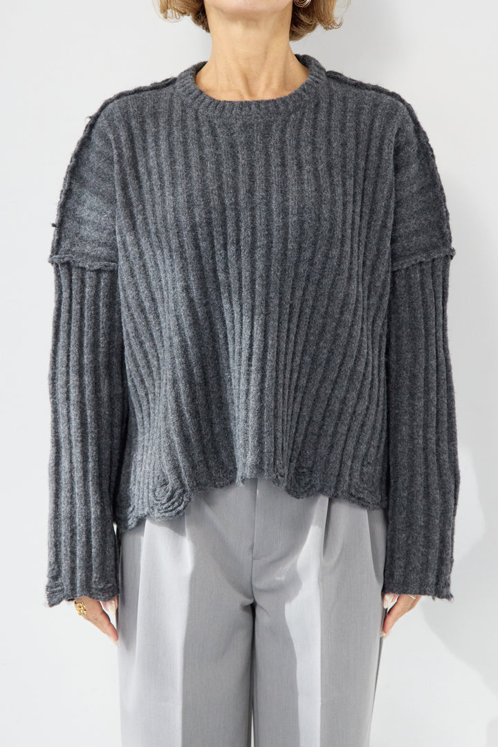 ダメージデザインニット