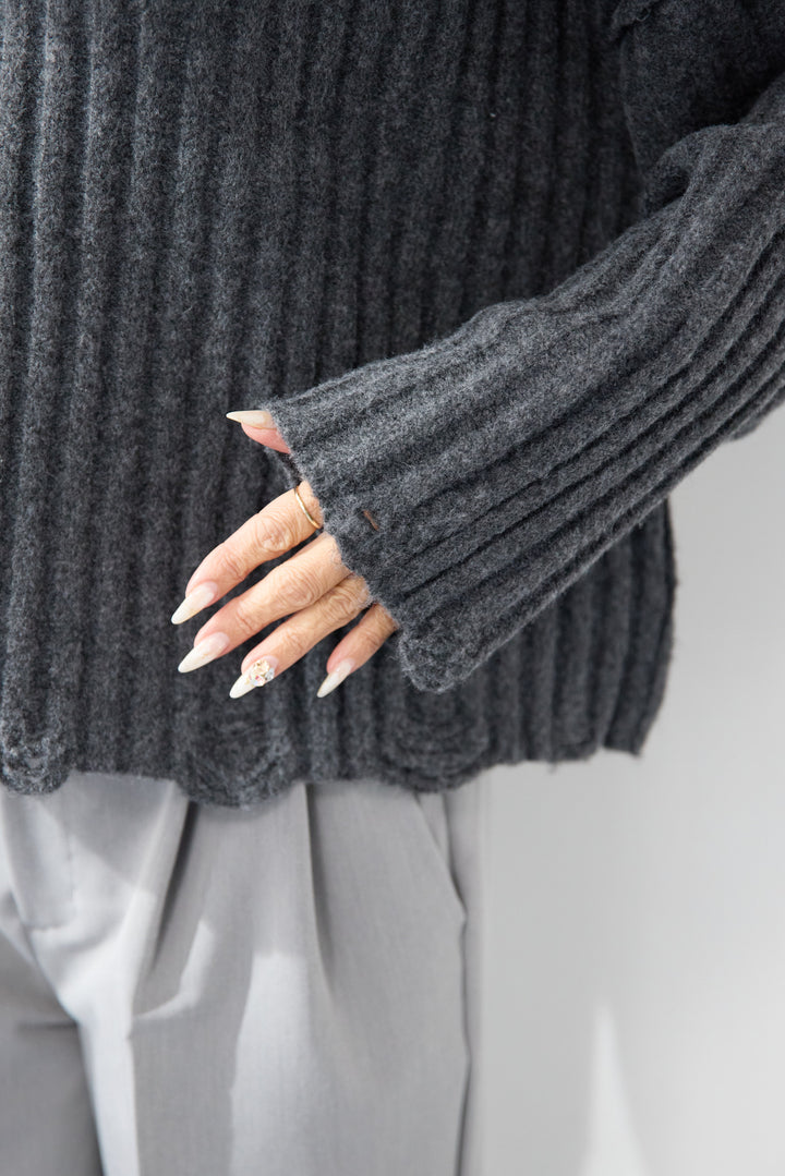 ダメージデザインニット