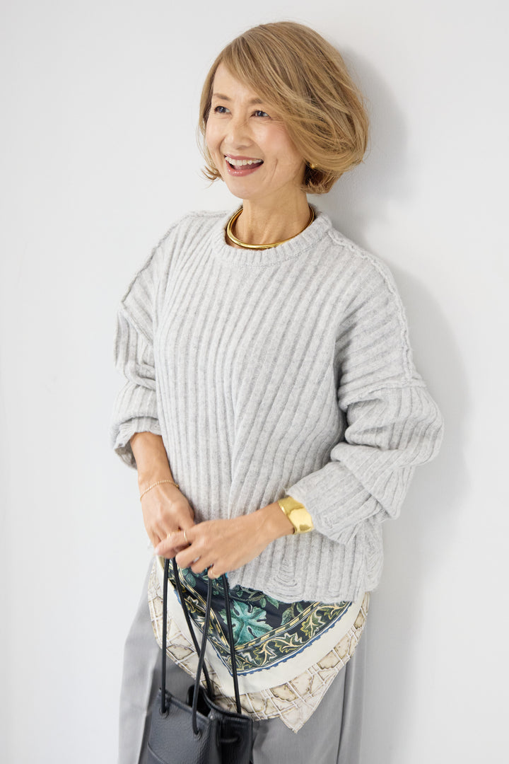 ダメージデザインニット