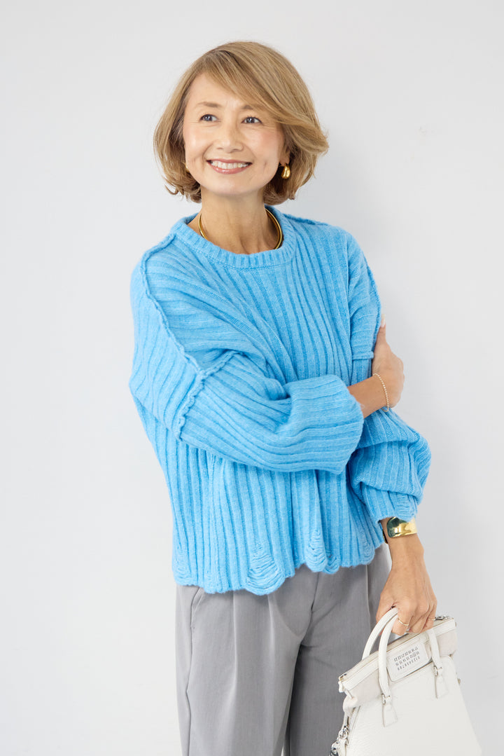 ダメージデザインニット