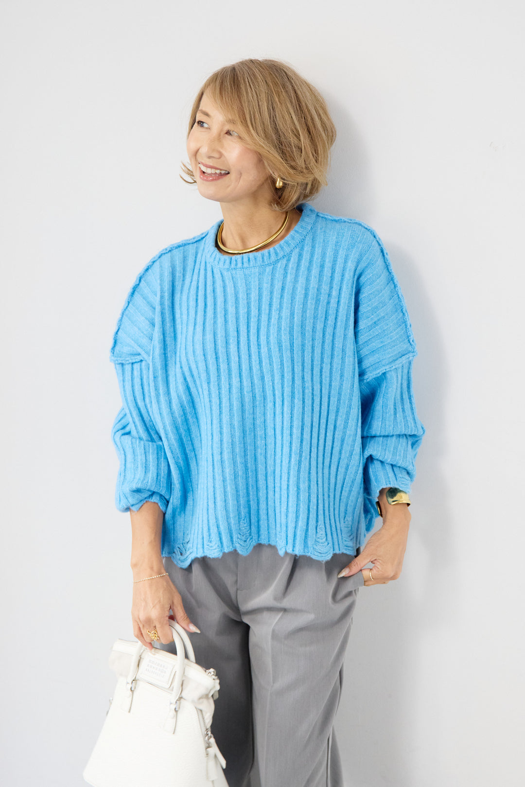 ダメージデザインニット