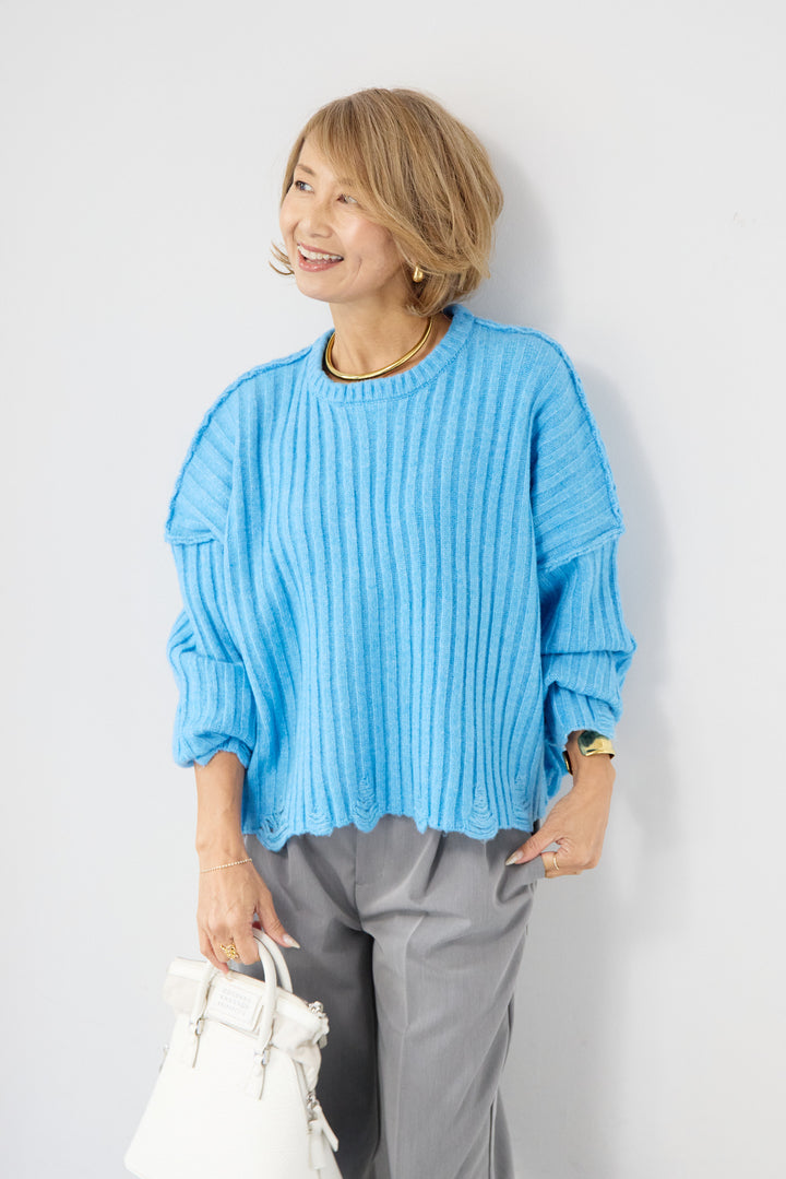 ダメージデザインニット