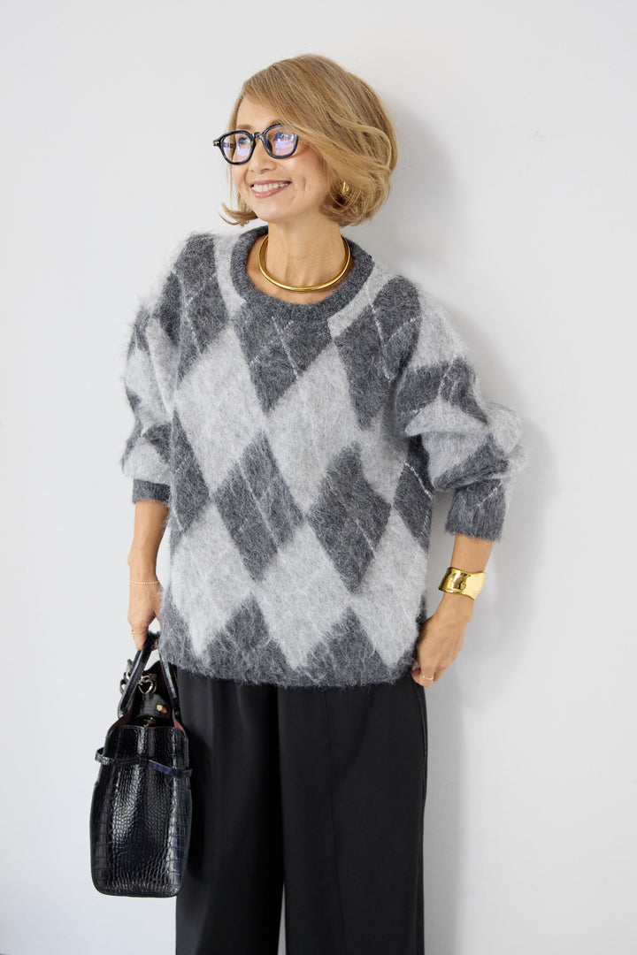 サイドライン ワイドストレートパンツ