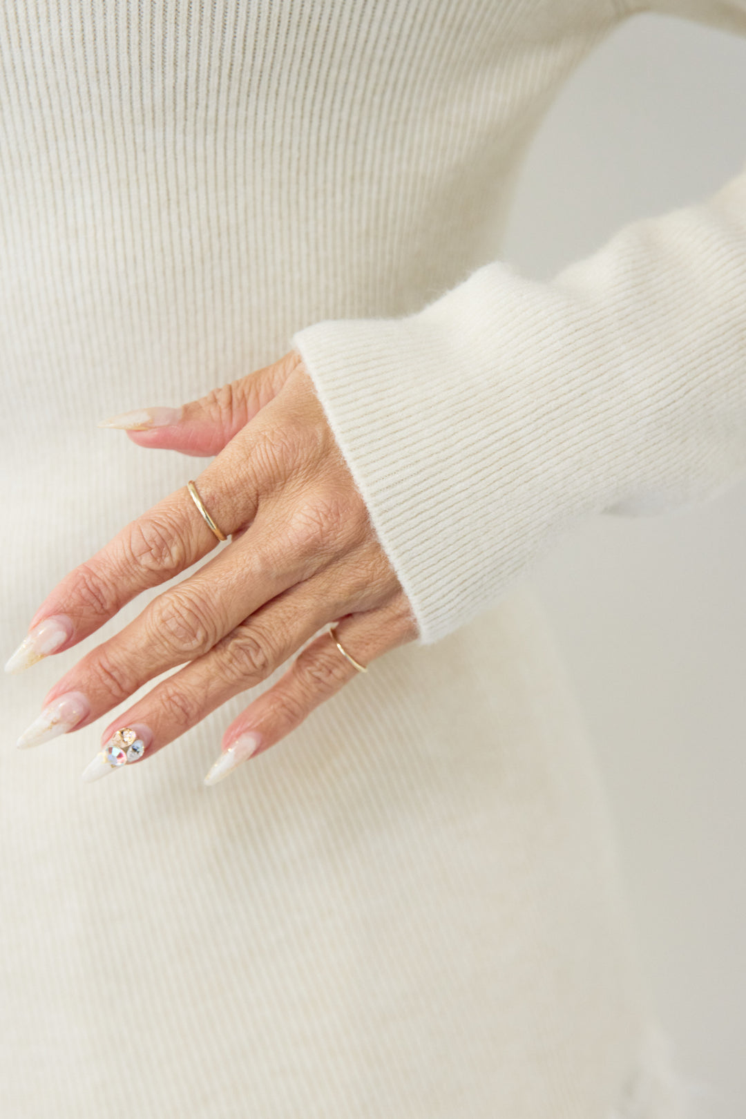 ホールガーメントタートルリブニット