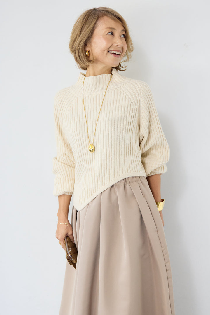 アシメヘムリブニット