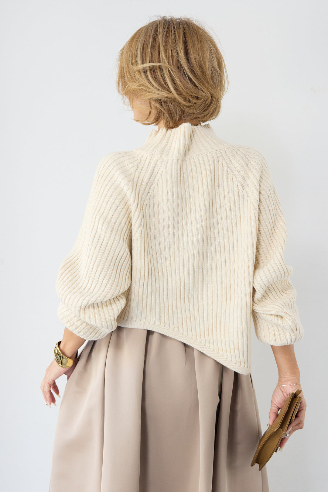 アシメヘムリブニット