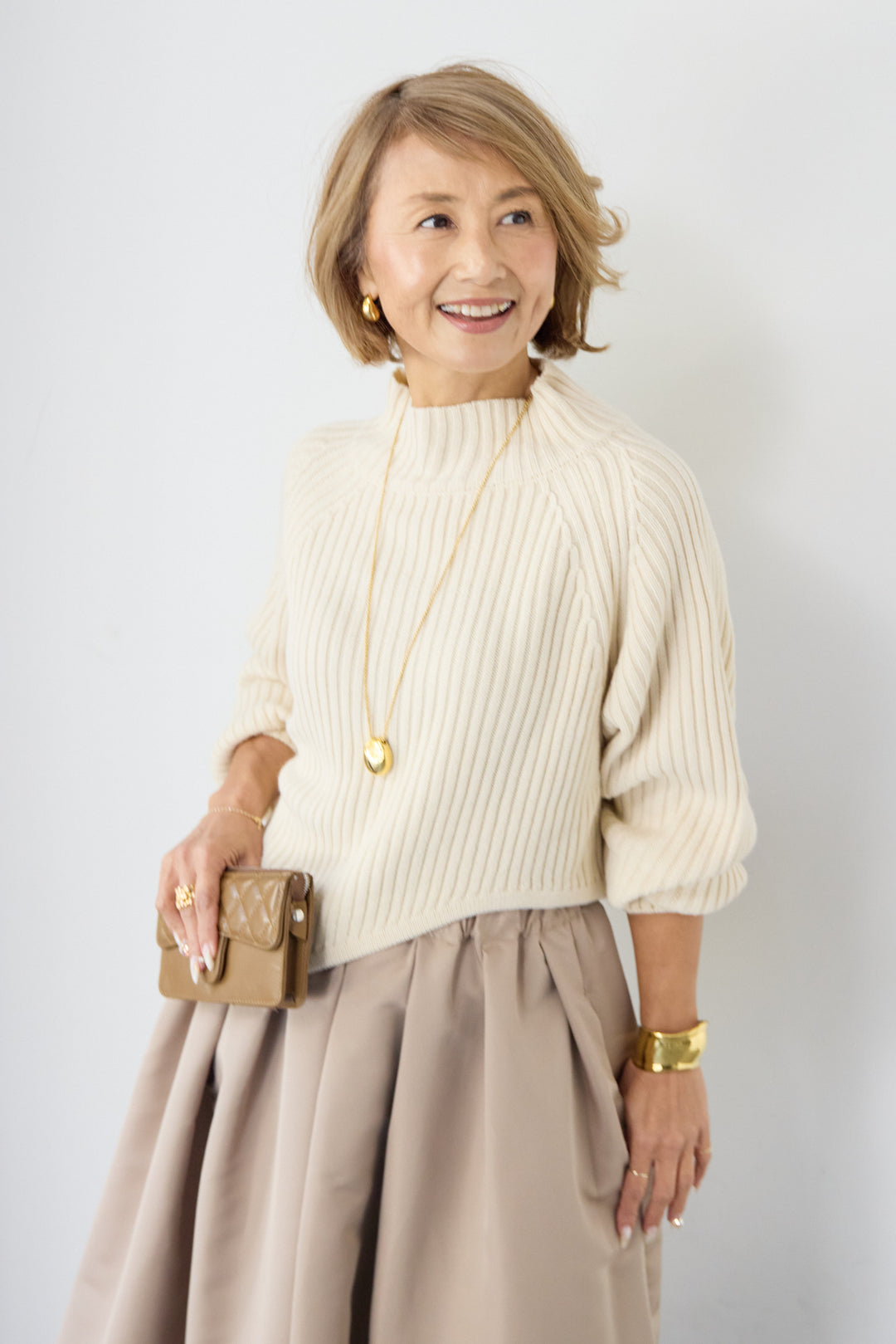 アシメヘムリブニット