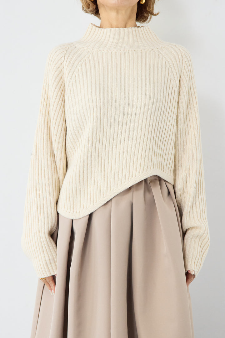 アシメヘムリブニット