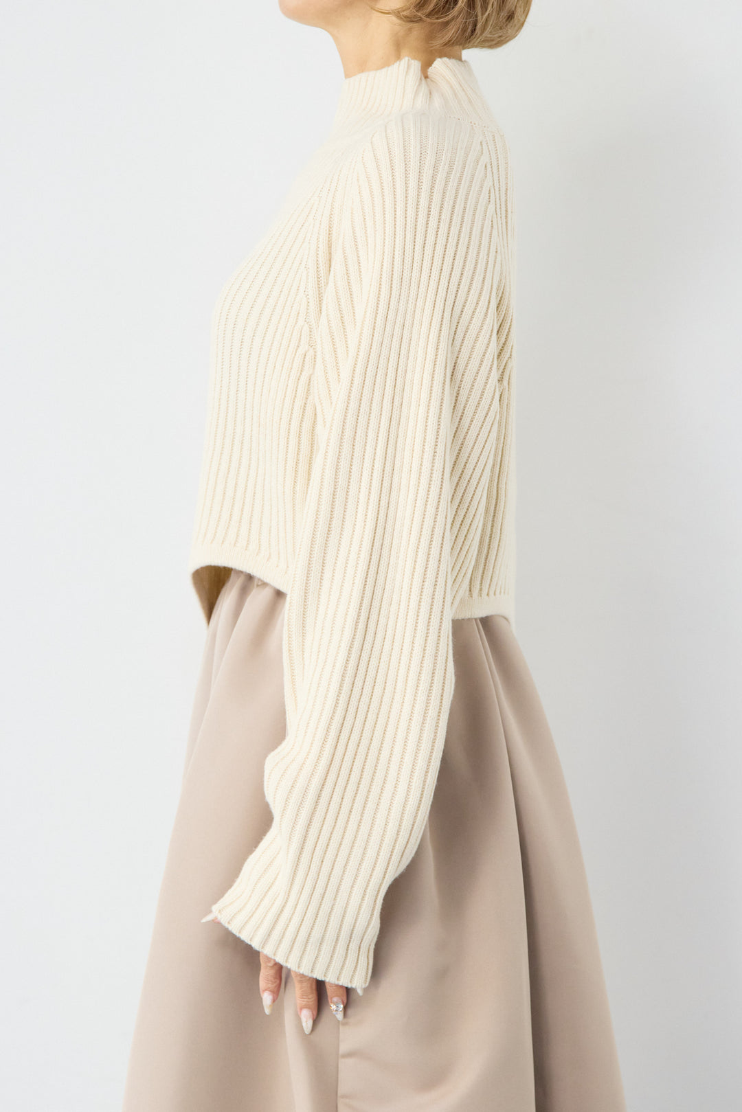 アシメヘムリブニット