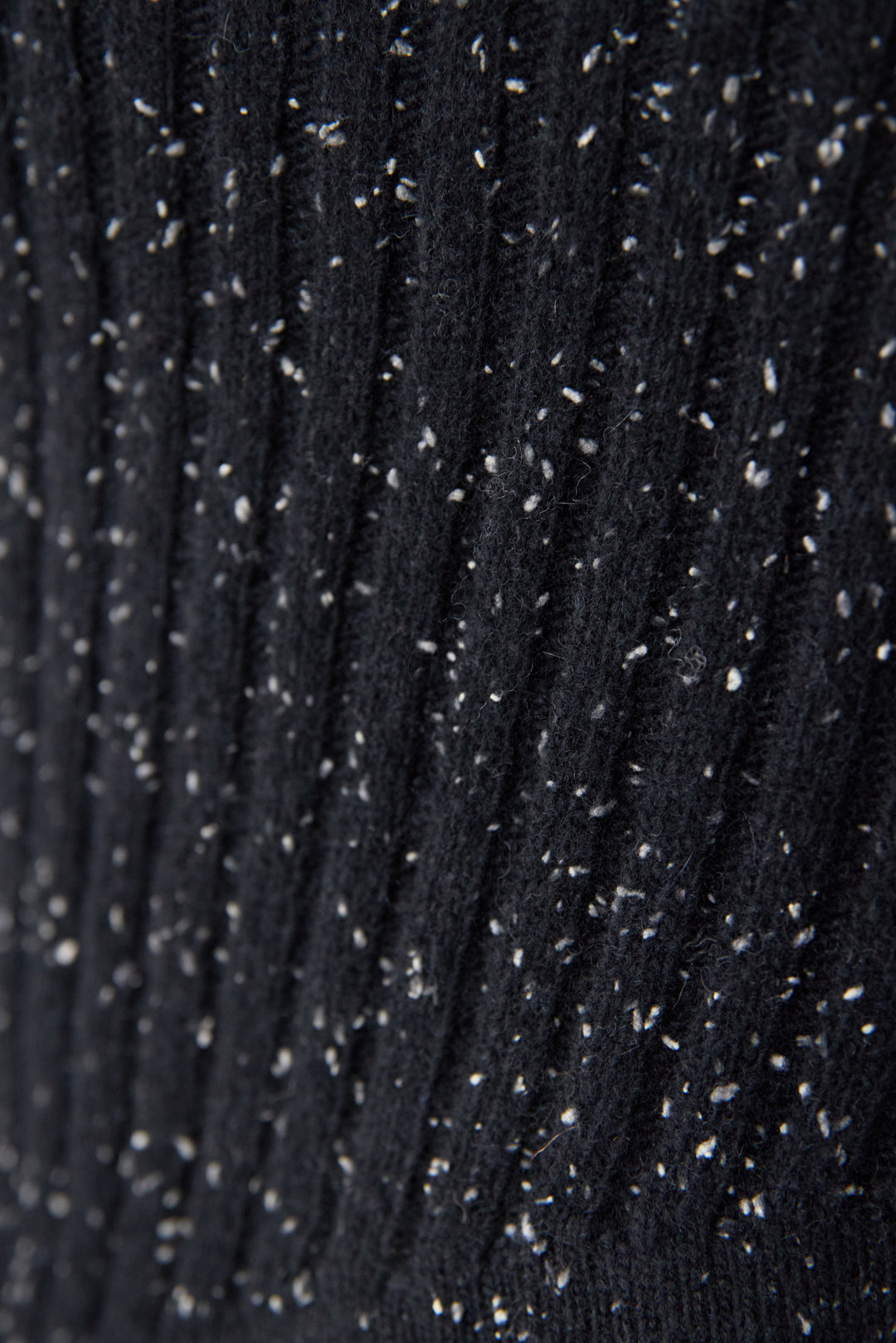 ミックスカラーアシメヘムリブニット