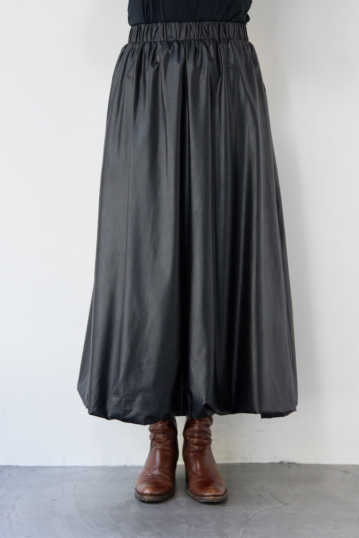 バルーンエコレザースカート