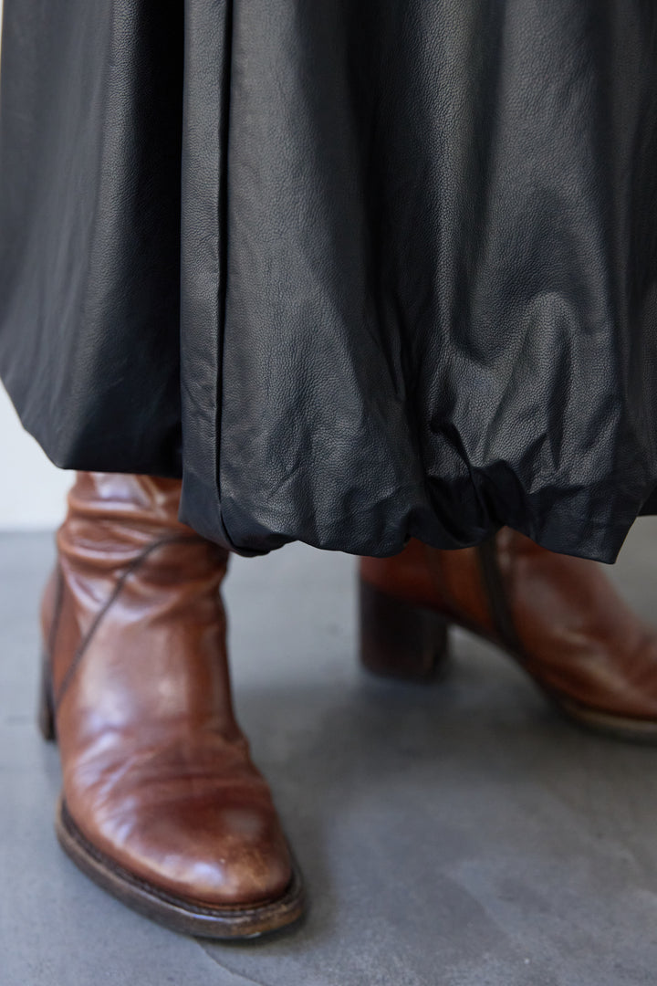 バルーンエコレザースカート