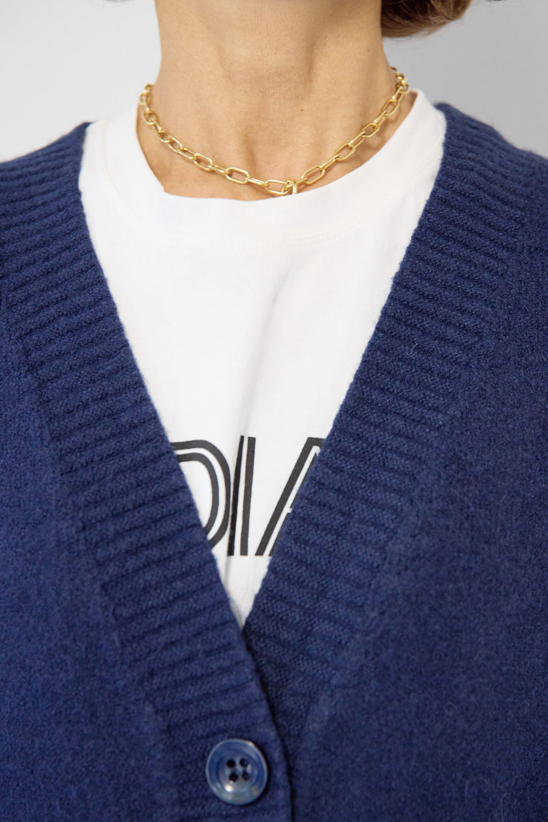 [SET]Vネックワイドカーディガン+【REIKOコラボ】スウェット起毛ジョガーパンツ(2set)