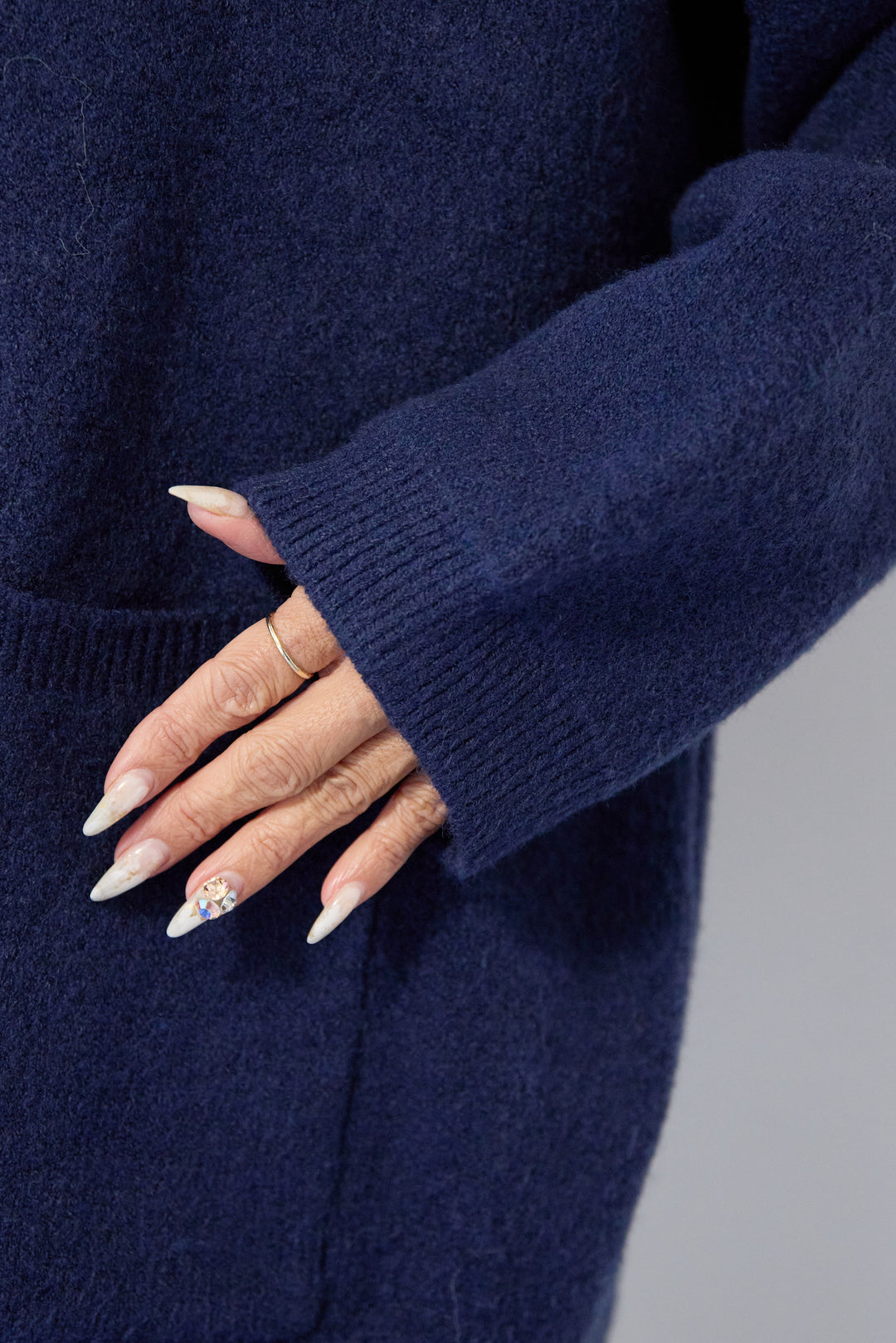 [SET]Vネックワイドカーディガン+【REIKOコラボ】スウェット起毛ジョガーパンツ(2set)