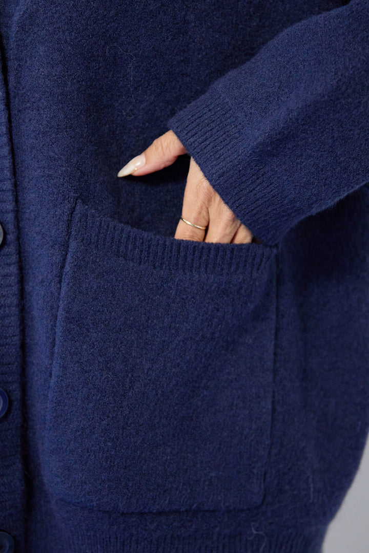 [SET]Vネックワイドカーディガン+【REIKOコラボ】スウェット起毛ジョガーパンツ(2set)