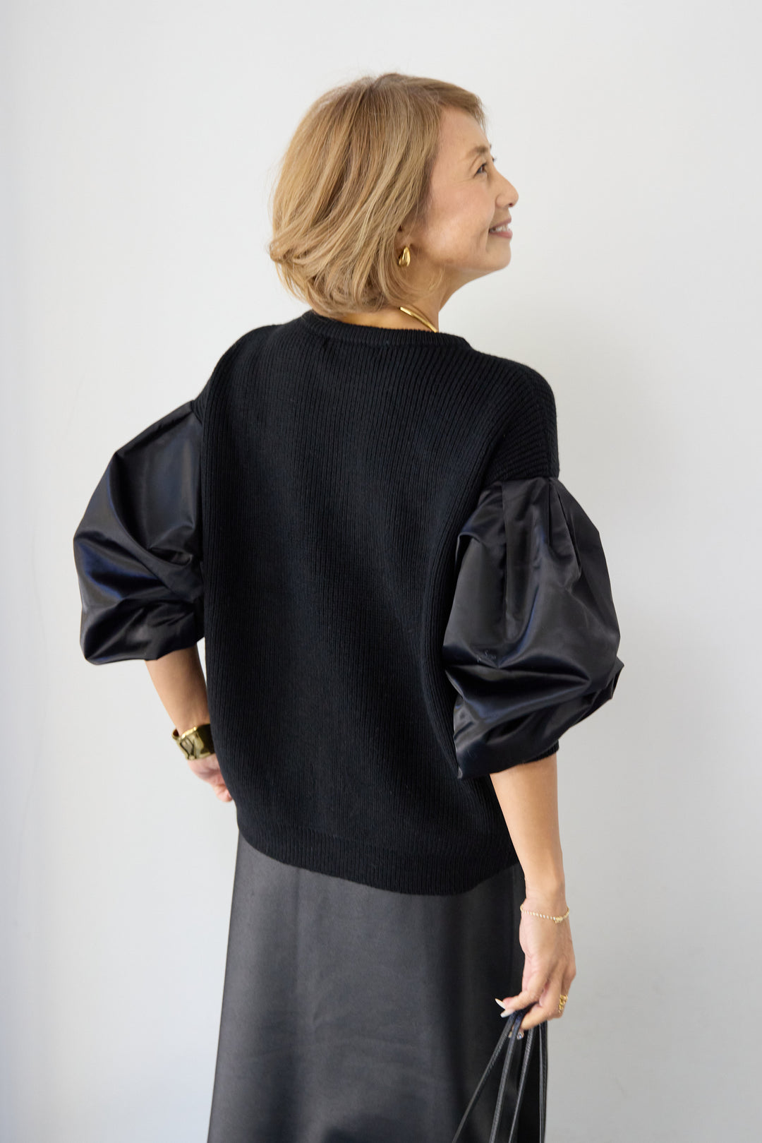 ナイロンツイルニットプルオーバー