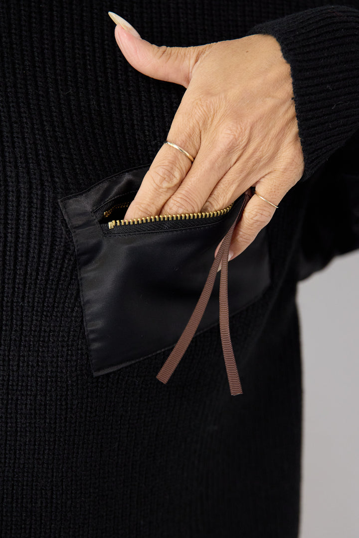 ナイロンツイルニットプルオーバー