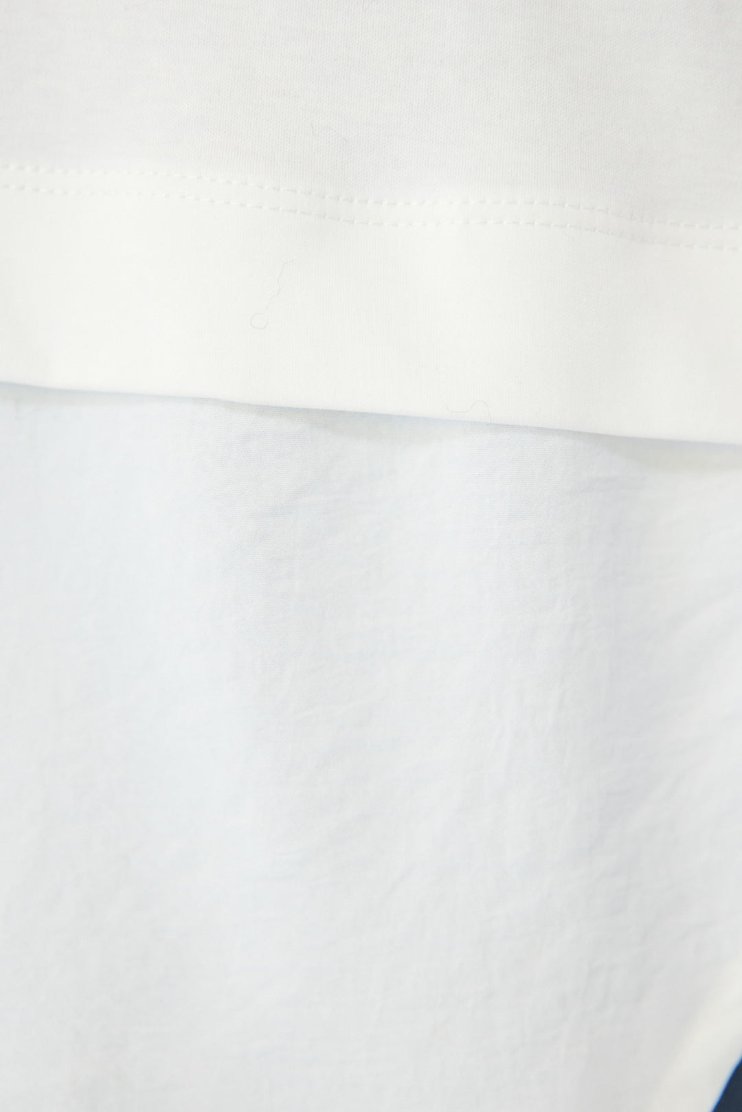 コンパクトスムース 布帛ドッキングトップス