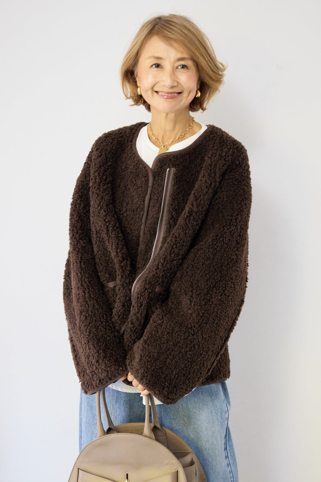 リバーシブルボアコート