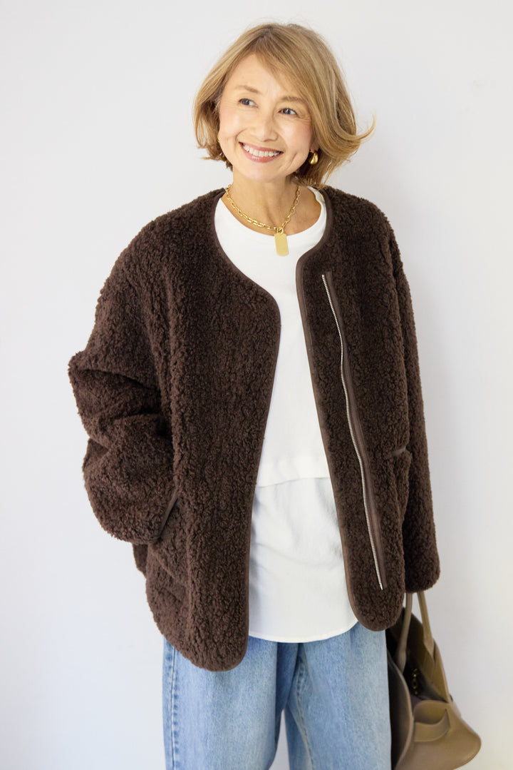 コンパクトスムース 布帛ドッキングトップス