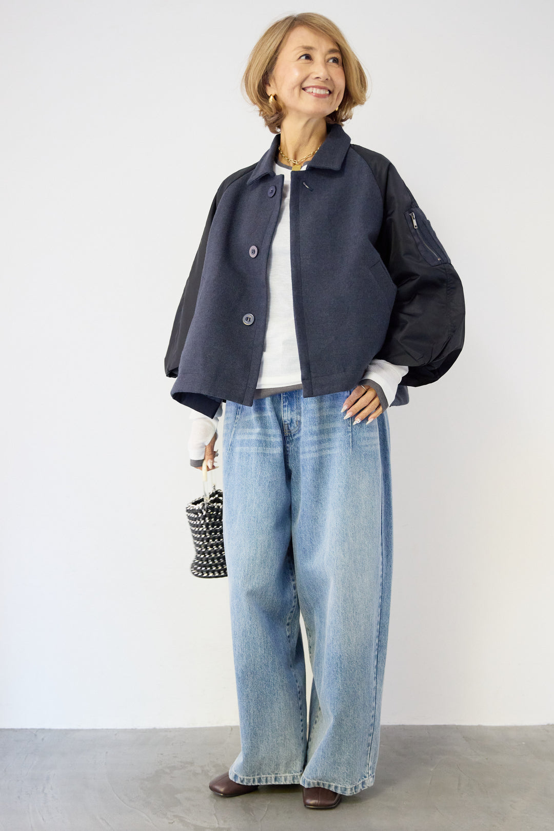 MA-1スリーブブルゾン