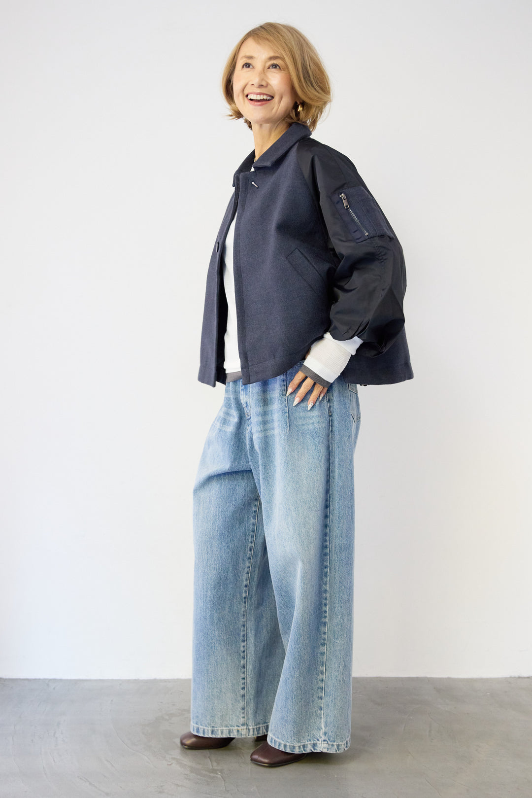 MA-1スリーブブルゾン