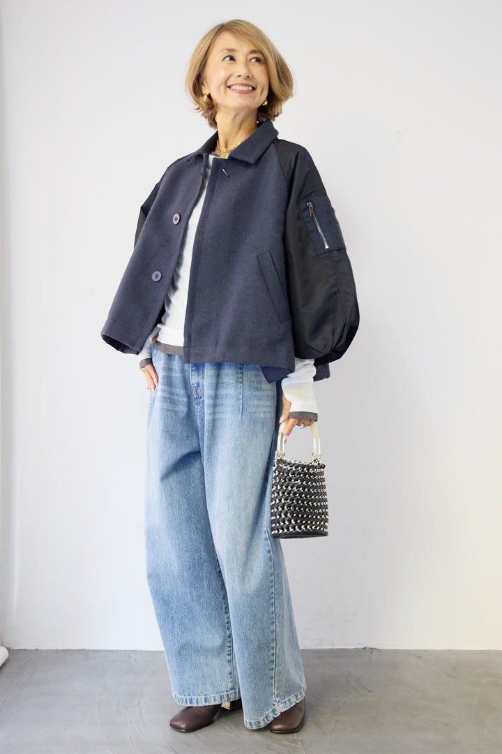 MA-1スリーブブルゾン