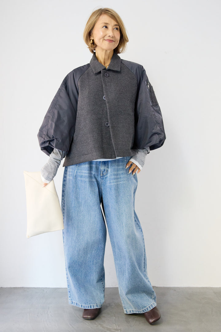 MA-1スリーブブルゾン