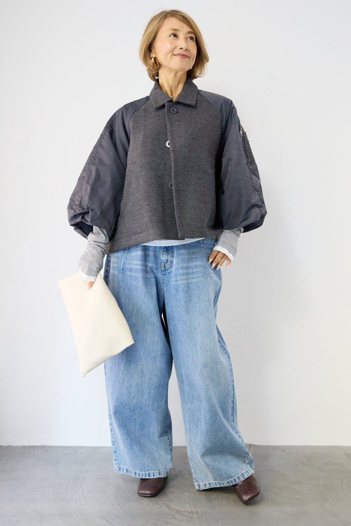 MA-1スリーブブルゾン