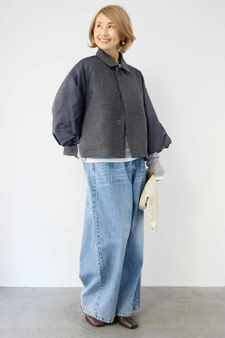 MA-1スリーブブルゾン