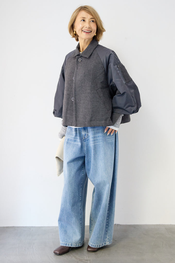 MA-1スリーブブルゾン