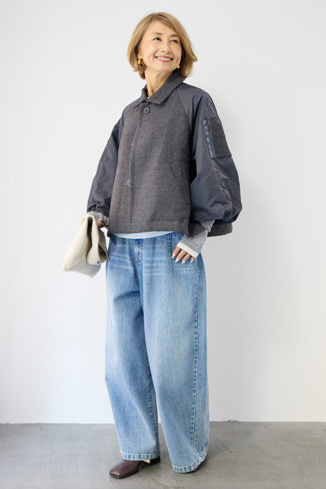 MA-1スリーブブルゾン