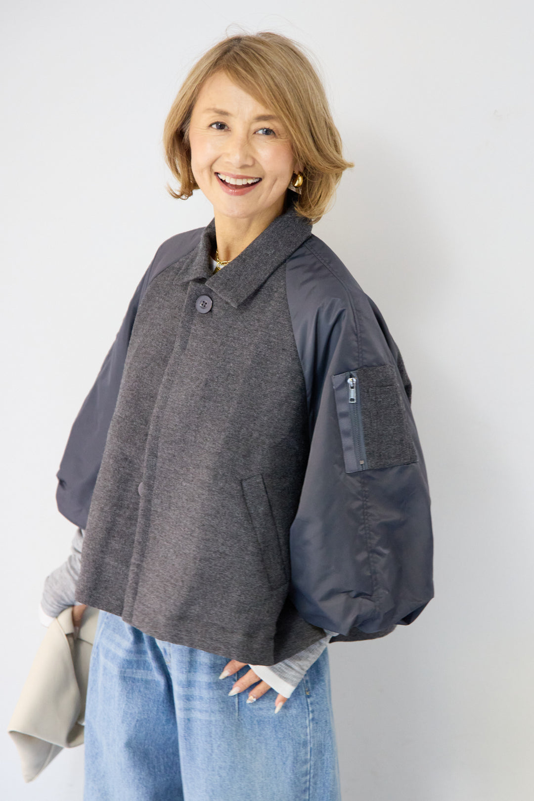 MA-1スリーブブルゾン