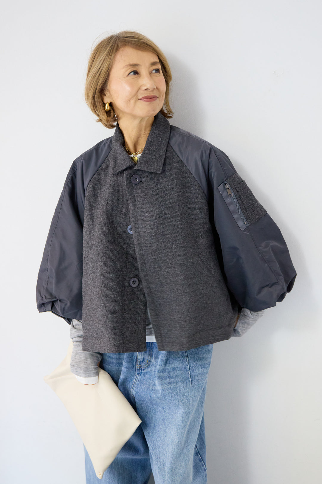 MA-1スリーブブルゾン