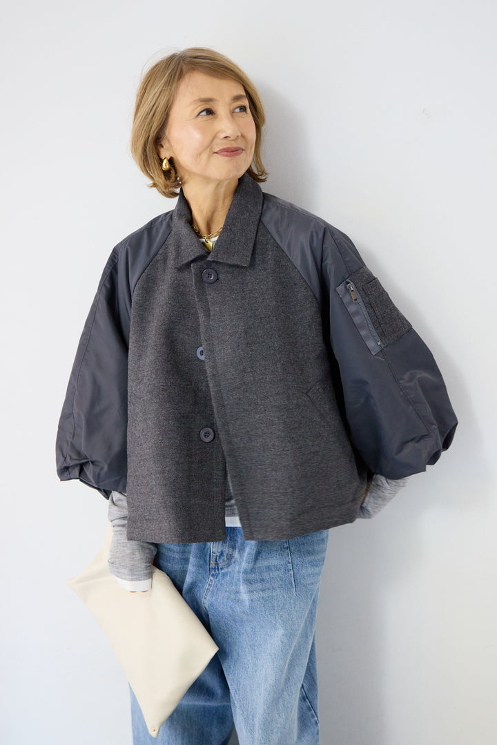 MA-1スリーブブルゾン