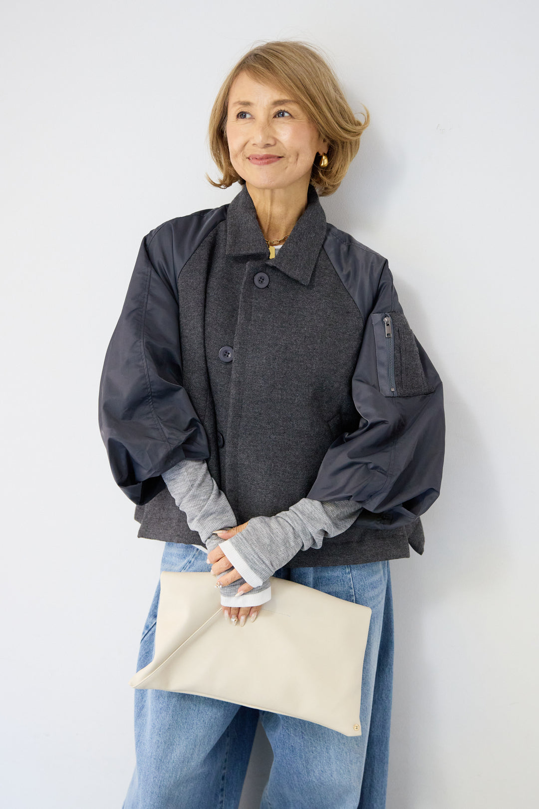 MA-1スリーブブルゾン