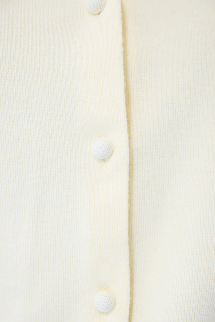 シルク混ビジューカーディガン