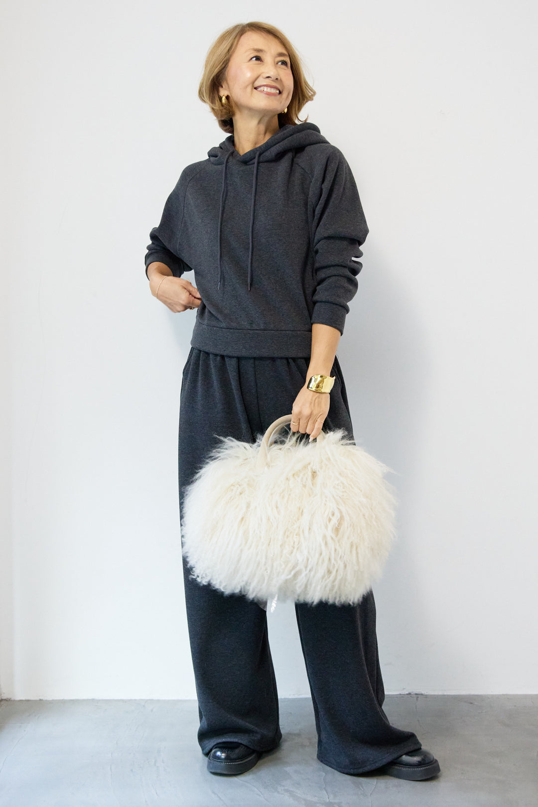 あったか裏起毛フーディスウェットセットアップ