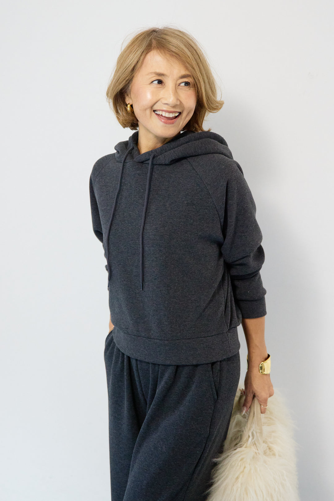 あったか裏起毛フーディスウェットセットアップ
