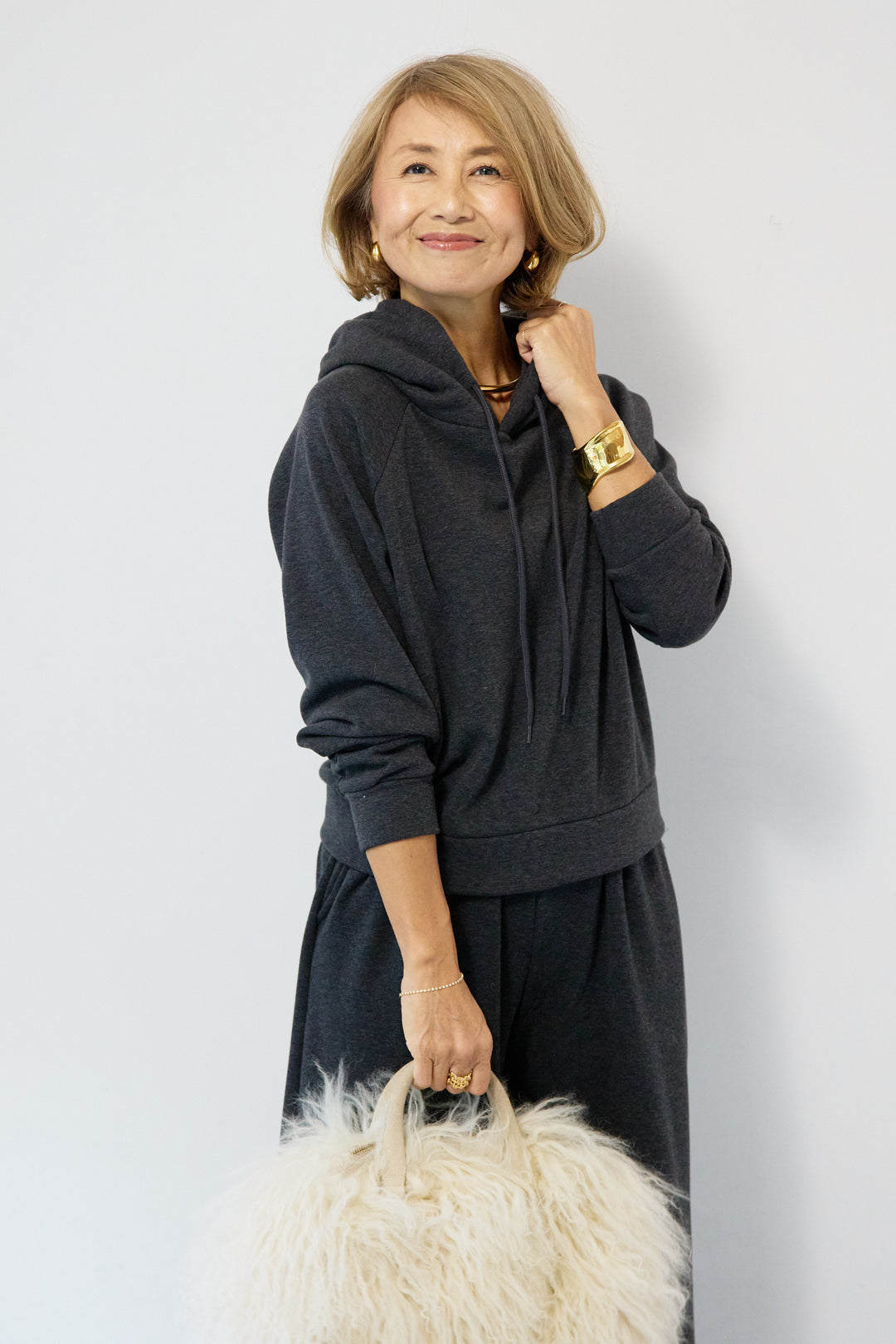 あったか裏起毛フーディスウェットセットアップ