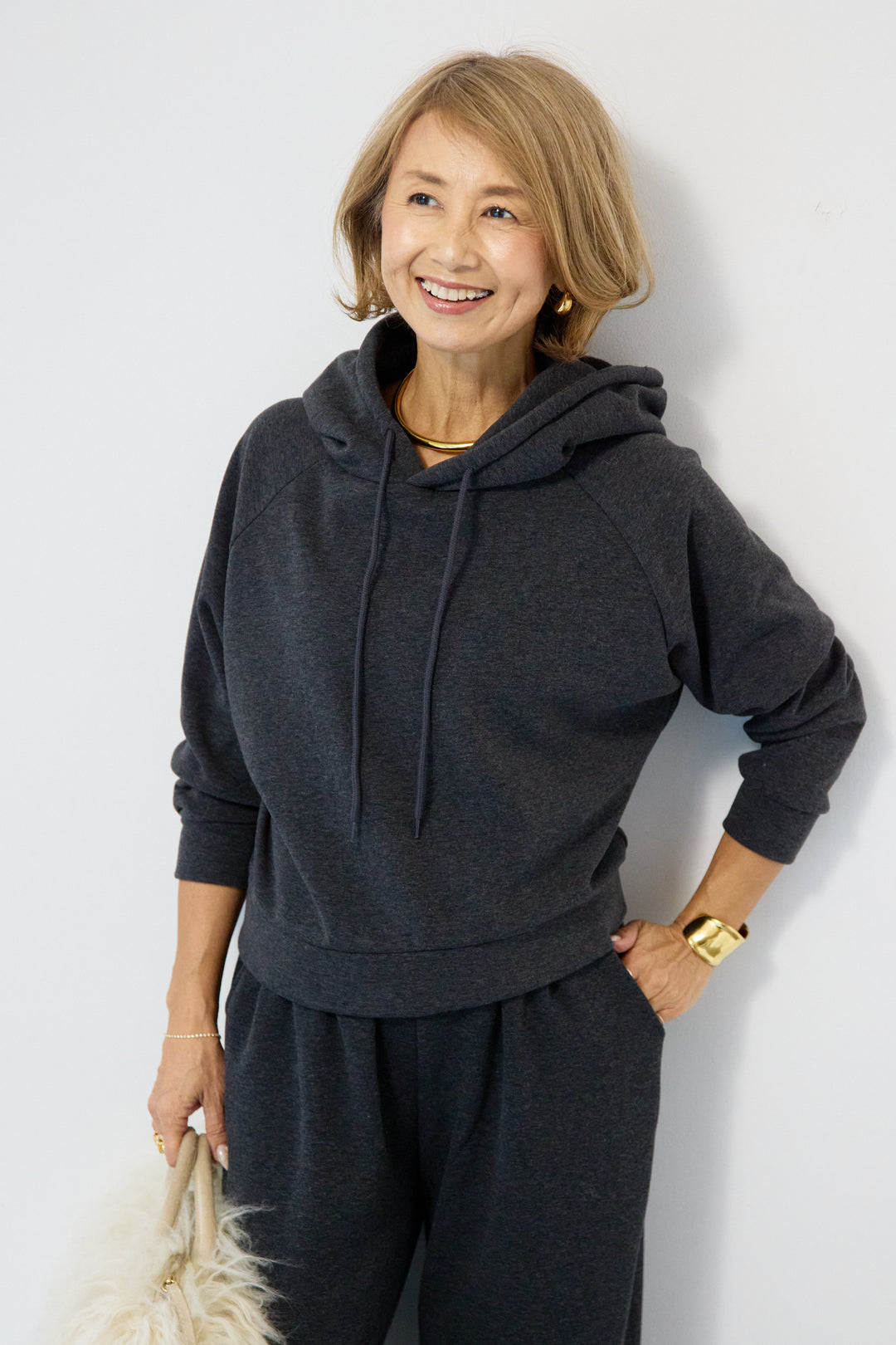 あったか裏起毛フーディスウェットセットアップ