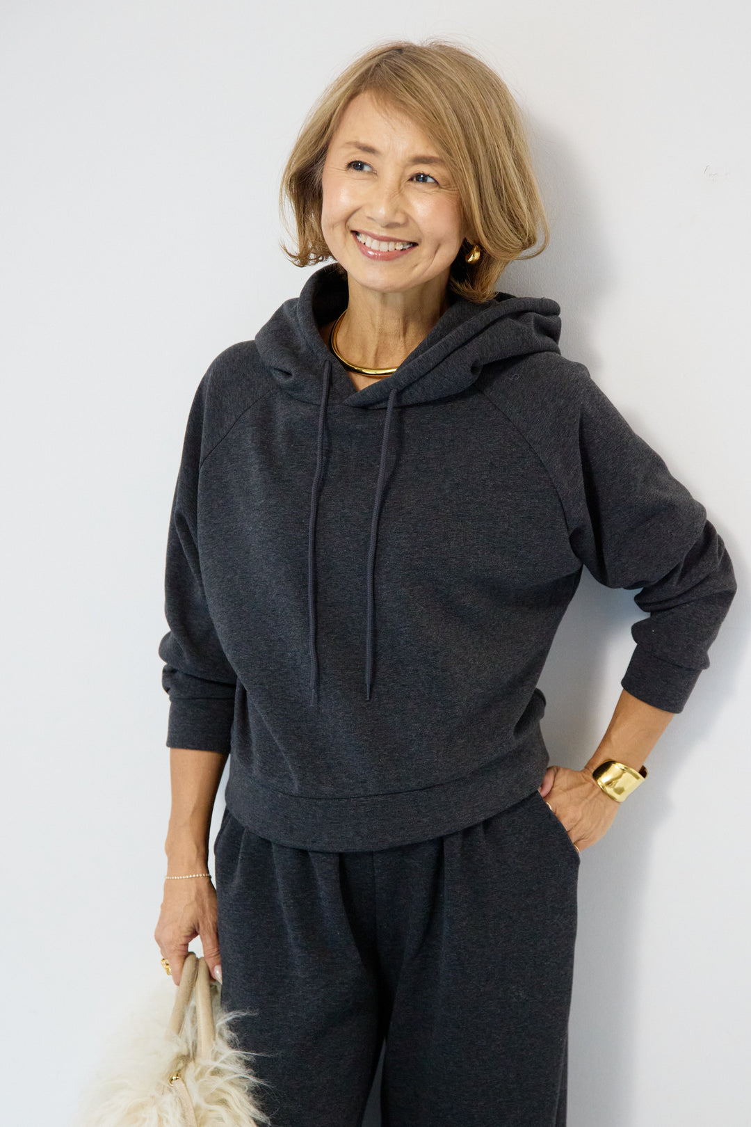 あったか裏起毛フーディスウェットセットアップ