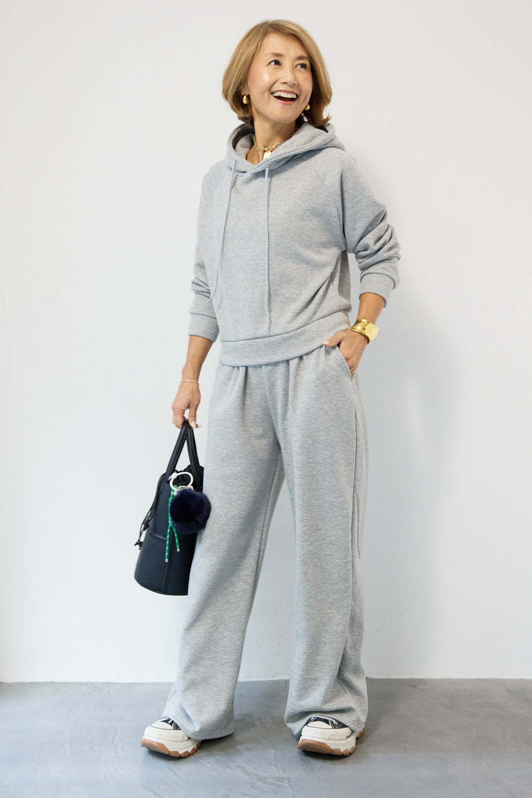 あったか裏起毛フーディスウェットセットアップ