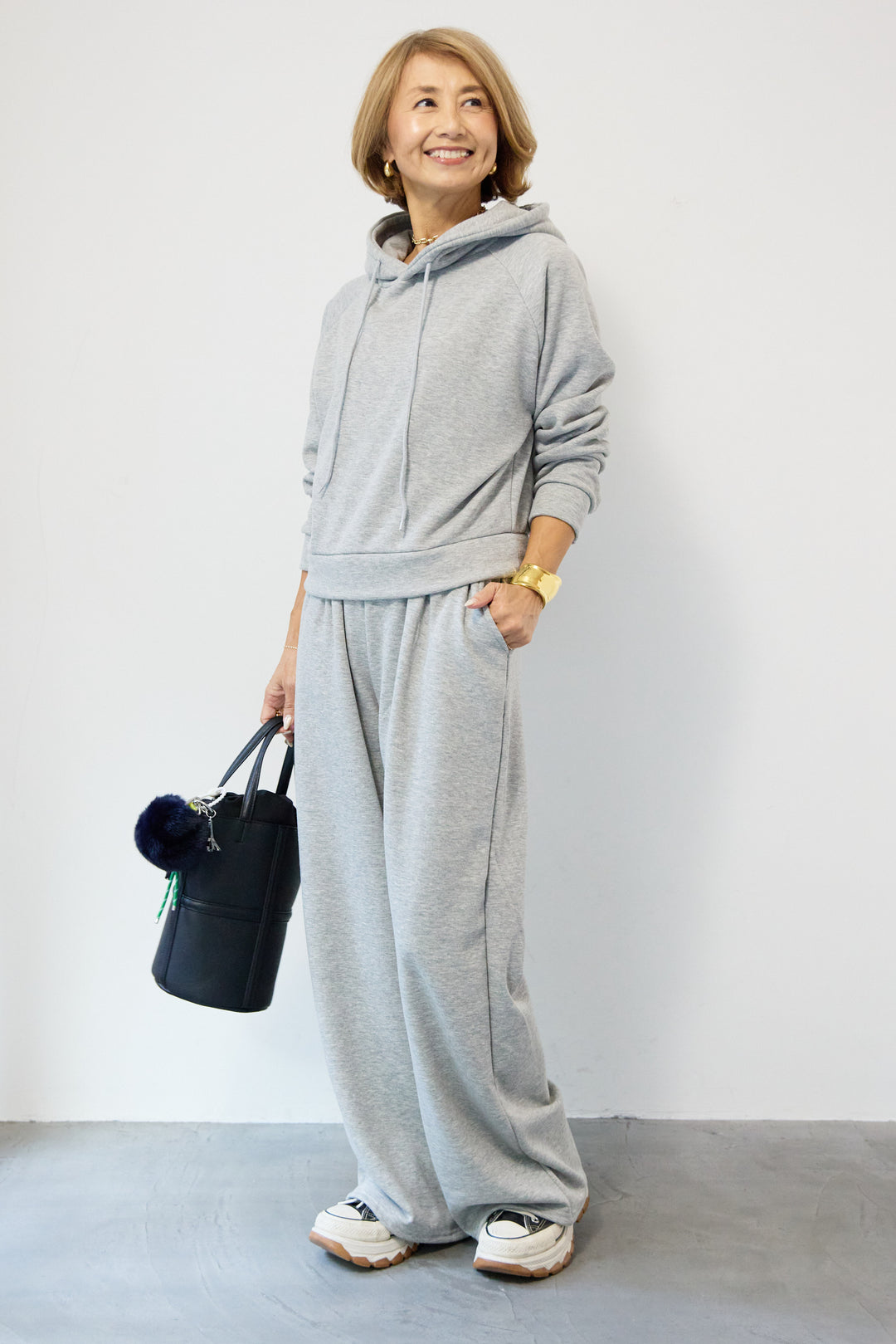 あったか裏起毛フーディスウェットセットアップ