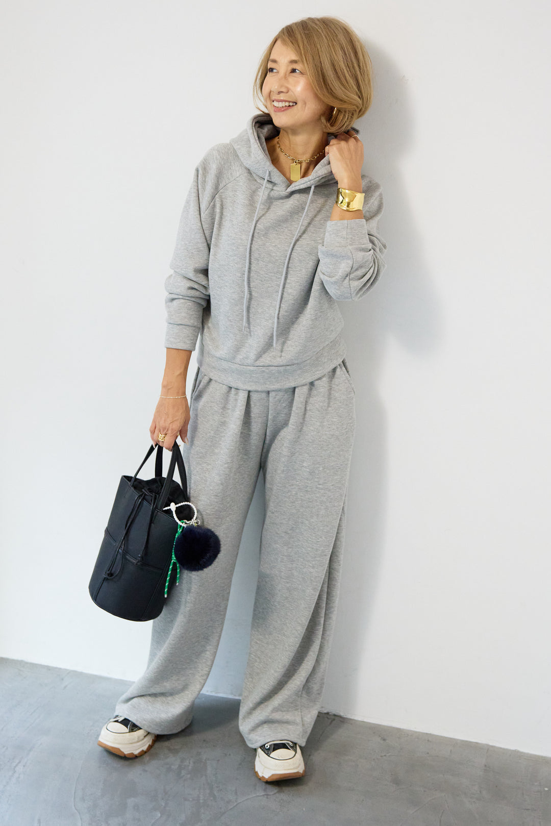 あったか裏起毛フーディスウェットセットアップ