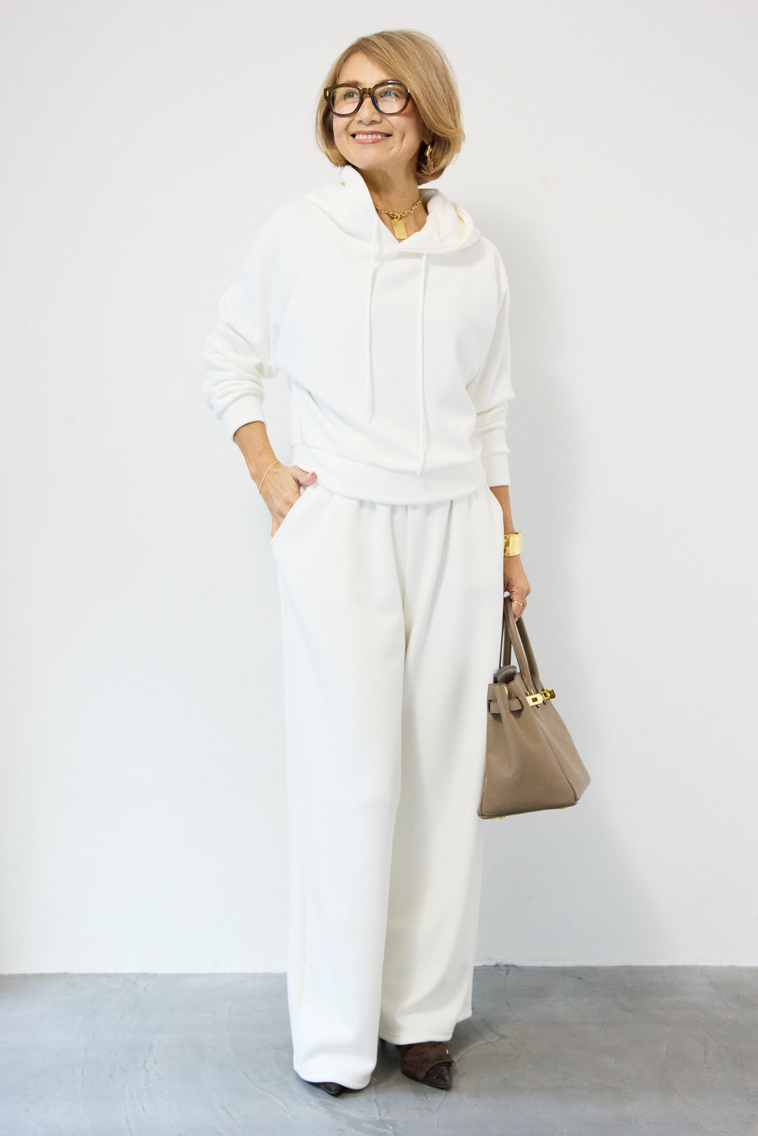 あったか裏起毛フーディスウェットセットアップ