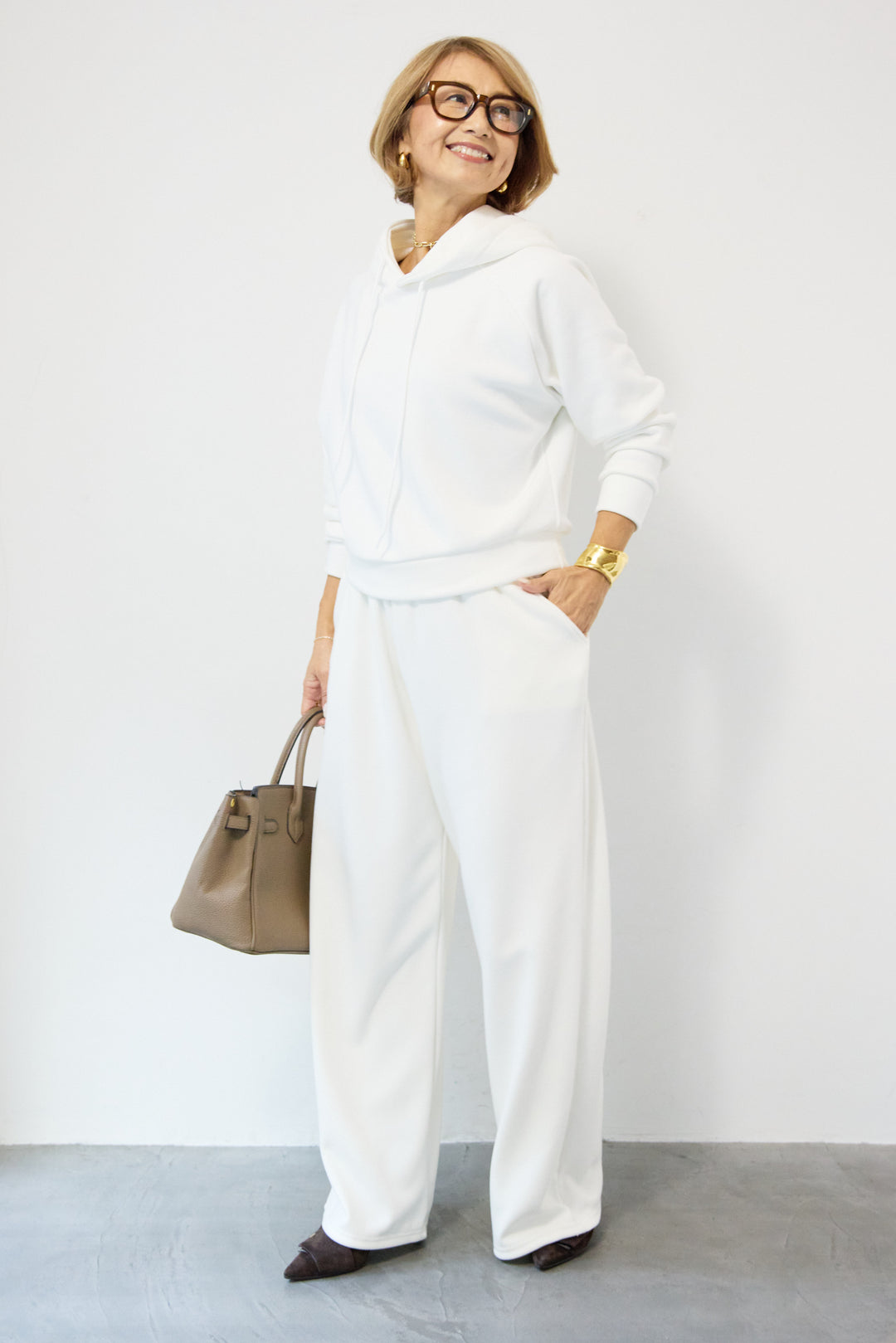 あったか裏起毛フーディスウェットセットアップ