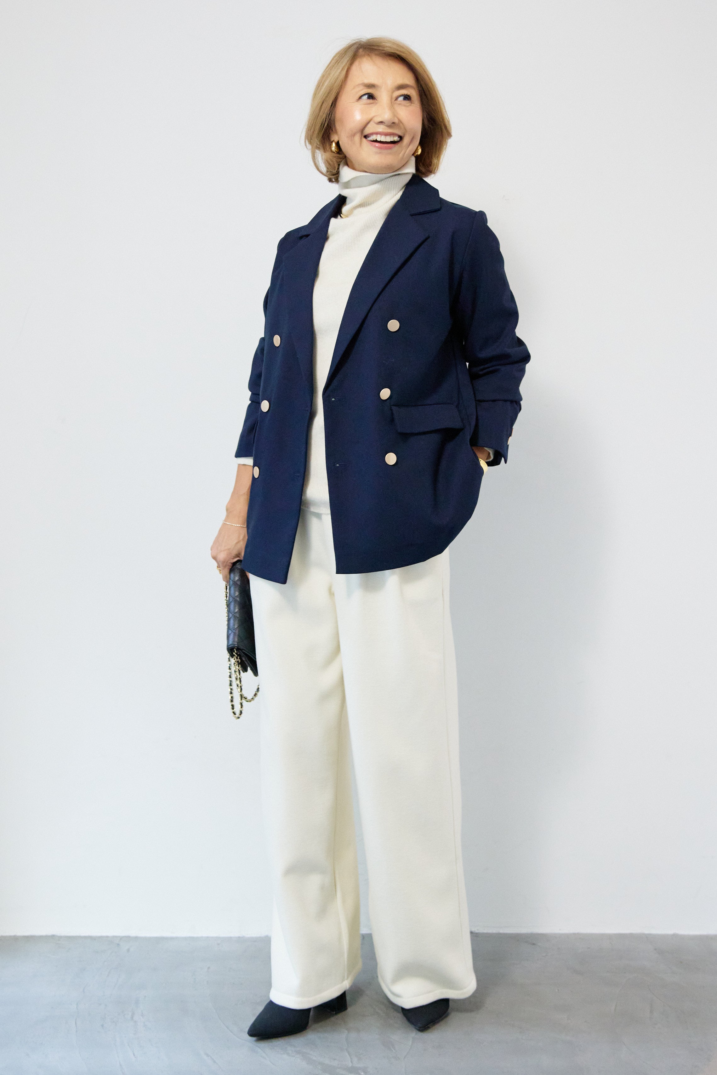 REIKOコラボ】メタルボタンダブルジャケット – plusotoha