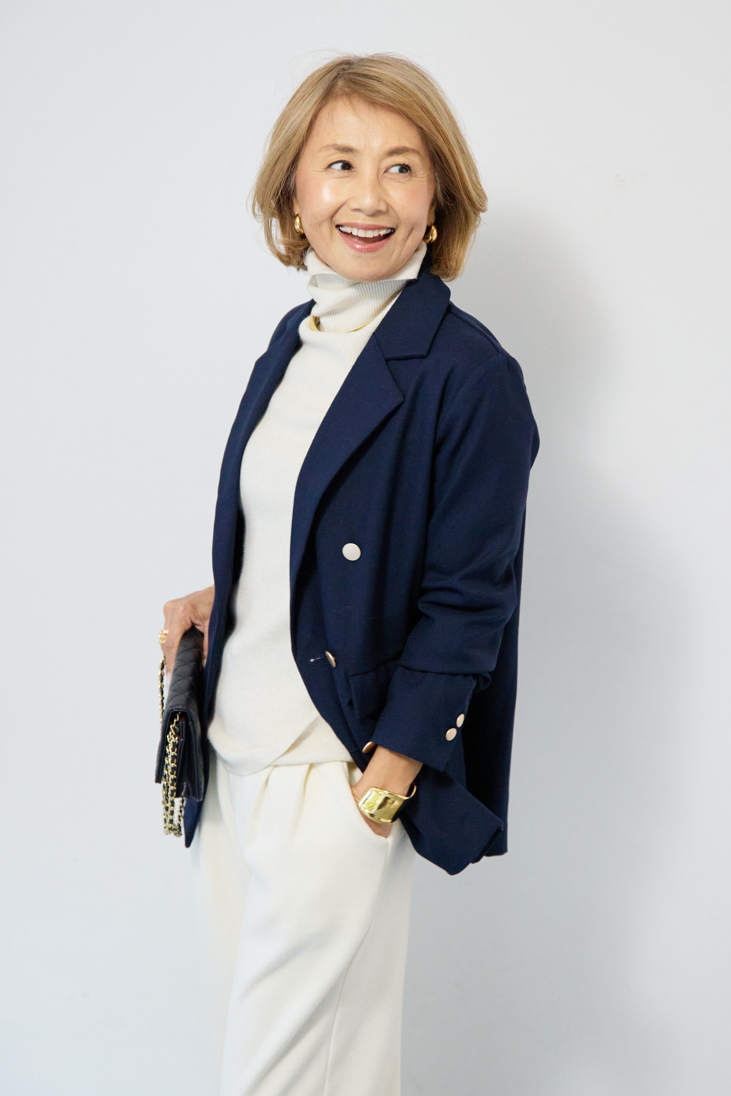 REIKOコラボ】メタルボタンダブルジャケット – plusotoha